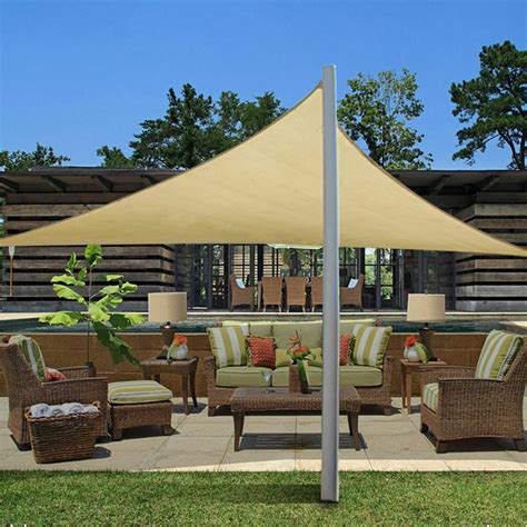 Combine more than one shade sail or mix shapes to create your own unique outdoor shade and living space. Extra Heavy Duty Shade Sail Sand Sun Canopy Outdoor ...