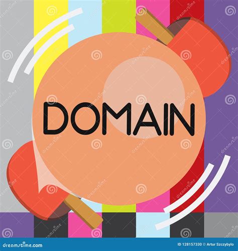 Word Writing Text Domain Business Concept For Distinct Subset Of