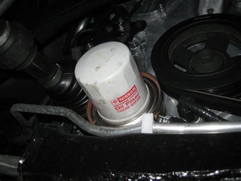 Nissan Maxima Vq35de V6 Engine Oil Change Filter Replacement Guide 027