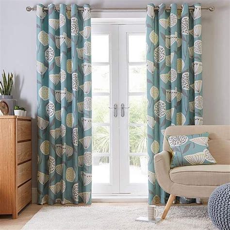 Elements Emmott Teal Eyelet Curtains With Images Teal Curtains