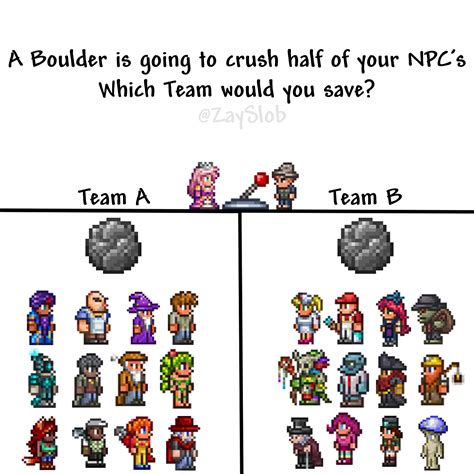 You can only save one side, Which side do you save? | Terraria Dev