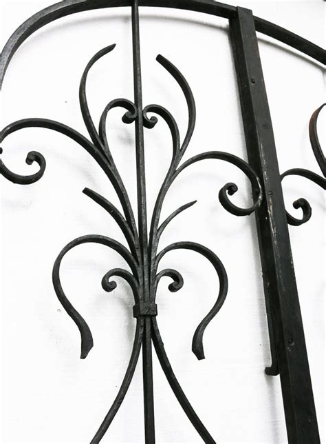 Pair Of French Wrought Iron Arched Gates Circa 1900 For Sale At 1stdibs