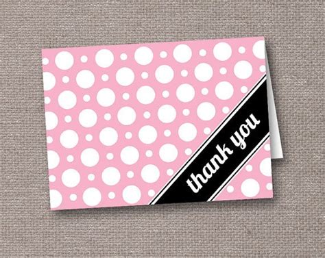 Pink Polka Dot Thank You Cards Pink Polka Dots Thank You Cards Cards