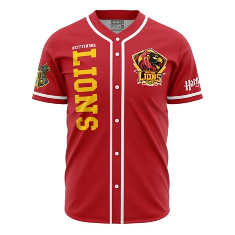 Gryffindor Lions House Harry Potter Baseball Jersey Anime Ape