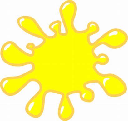 Yellow Clipart Clip Paint Blob Splat Splash