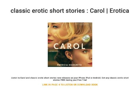 Classic Erotic Short Stories Carol Erotica
