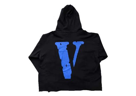 Buy Vlone Og Logo Blue V Hoodie Black Online In Australia Kickstw