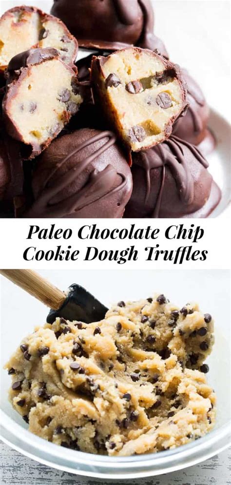Chocolate Chip Cookie Dough Truffles Paleo Vegan