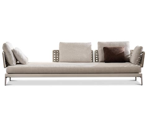 Patio Outdoor Daybed Sofa With Top Dx Seating 90x90 Minotti