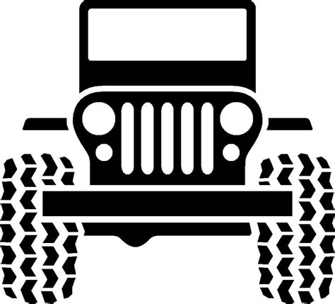 Jeep Logo Vinyl Decal Wrangler Cherokee Tj Yj Xj Wagoneer Commander