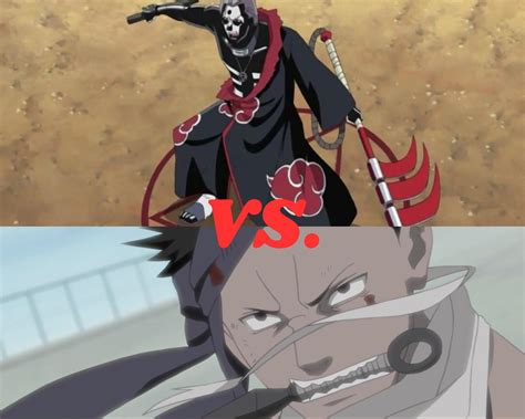 Zabuza Vs Hidan Hidan Is A Great Taijutsu Fighter But Had No Jutsu For