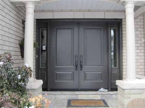 Premium Entrance Door Installed In Oakville On Gray House Exterior