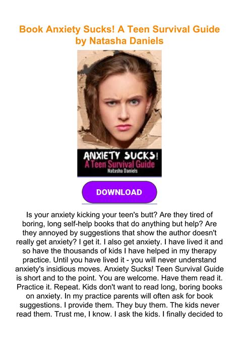 Book Anxiety Sucks A Teen Survival Guide By Natasha Daniels By 9capitolina750vtftqza3n Issuu