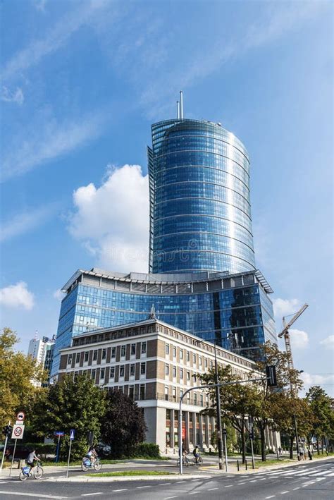 Warsaw Spire Neomodern Office Buildings In Warsaw Poland Editorial