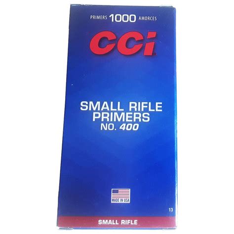 Bullseye North Cci Small Rifle Primers 400 Brick Of 1000
