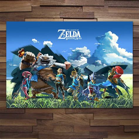 The Legend Of Zelda Breath Of The Wild Champions Poster High