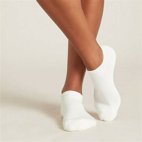 Boody Womens Cushioned Sports Ankle Socks White Nourished Life Australia