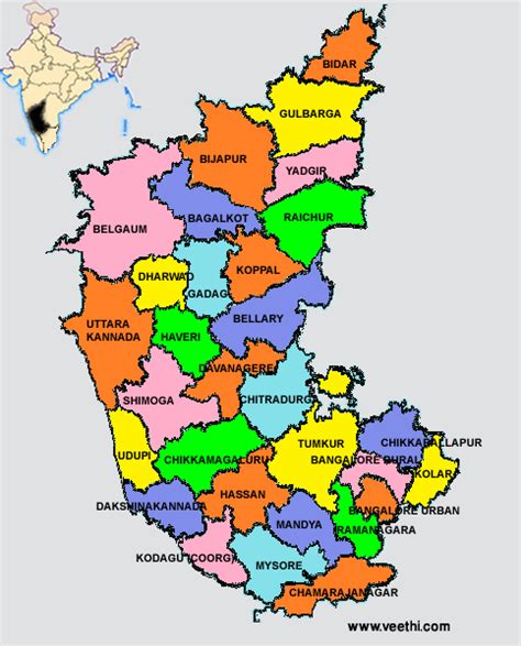 Karnataka map by openstreetmap engine. Karnataka: About Karnataka | Veethi