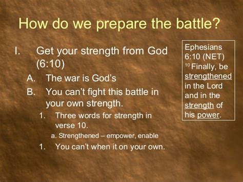 Prepare For Battle Spiritual Warfare Part Iii