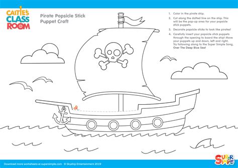 You can translate the page into homan at home puts together some bright colored foam and craft sticks to create these cute. Pirate Popsicle Stick Puppet Craft Coloring Page - Super ...