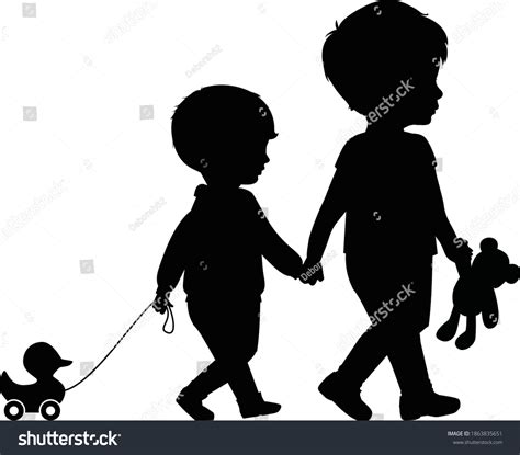 15311 Brothers Silhouettes Images Stock Photos And Vectors Shutterstock