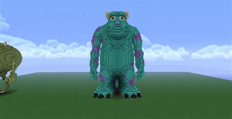 Monster Inc Sully And Mike Giant 3d Statues Minecraft Map