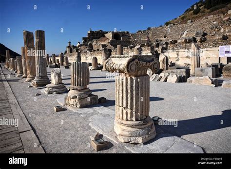 Ephesus 10th Century Bc Archeological Site Selcuk Izmir Turkey Stock