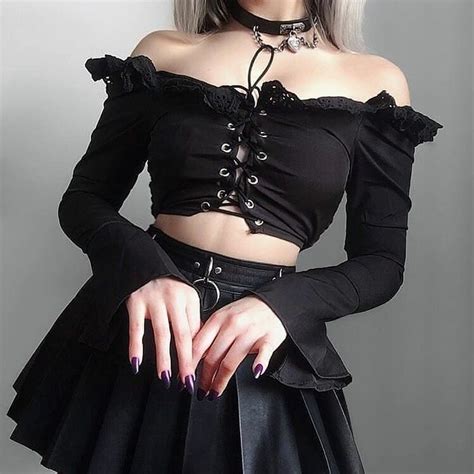 black outfit moda gótica looks góticos femininos looks goticos