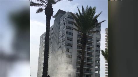 More than 80 fire and rescue units have deployed to a partially collapsed residential building in the miami area. Worker hurt when building set for demolition collapses in...