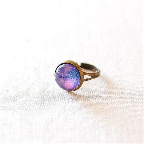 Juju Treasures Purple Galaxy Ring 19 Liked On Polyvore Featuring