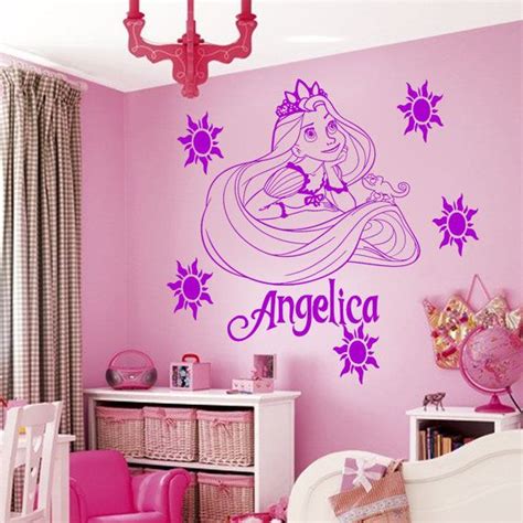 Disney Princess Rapunzel Tangled Wall Sticker Art Decal Mural Etsy