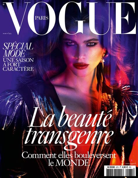 french vogue s march cover features a transgender model the new york times