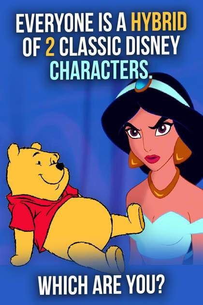 quiz everyone is a hybrid of 2 classic disney characters which are you classic disney