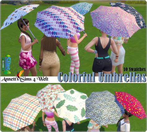 Colorful Umbrellas At Annetts Sims 4 Welt Sims 4 Updates