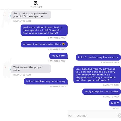 really messed up my first purchase on depop😭 : Depop