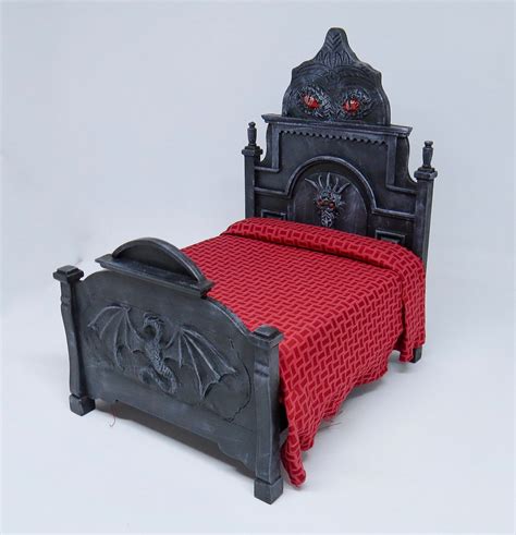 Gothic Dollhouse Dragon Bed 112 Dollhouse Vampire Haunted Etsy
