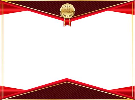Certificate Png Transparent Image Certificate Border With Ribbonpng