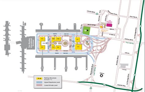 Lax Official Site Airport Terminal Map And Airline Location Map