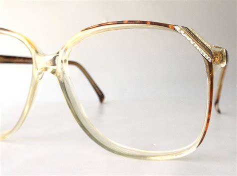 vintage 70 s oversized eyeglasses frames modern retro eye glasses eyewear brown tortoise clear