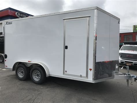 Enclosed Cargo Trailer 75x14′ White Ramp High Country Aluminum Ron