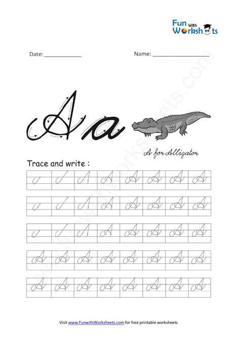 Free Printable Worksheets Cursive Capital Letters Archives Fun With Worksheets