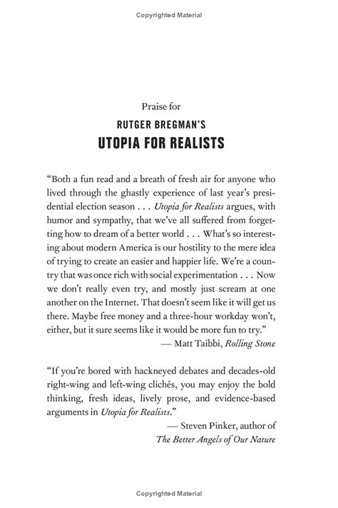 Utopia For Realists How We Can Build The Ideal World