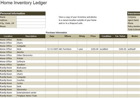 Microsoft Excel Inventory Template Excel Templates