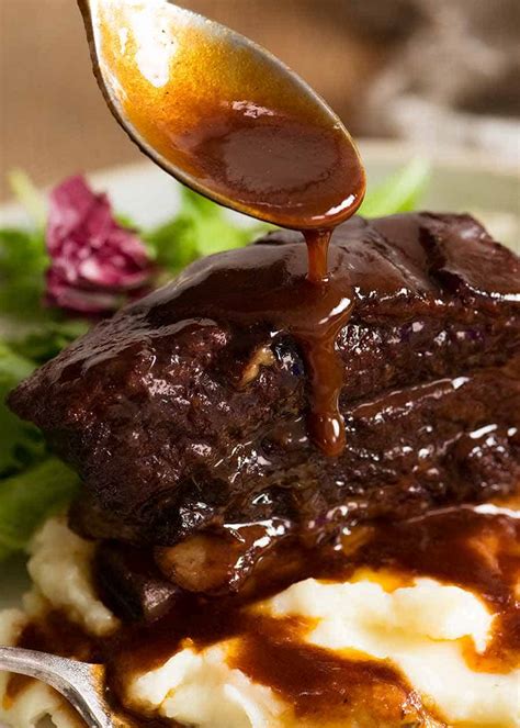 Braised Beef Short Ribs In Red Wine Sauce Recipetin Eats