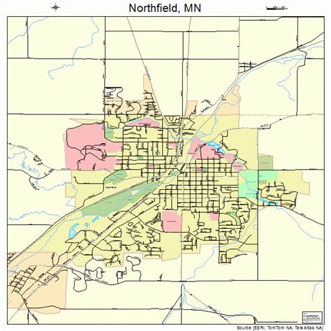 Northfield Minnesota Street Map 2746924