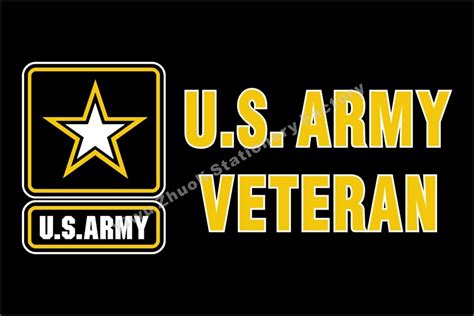 Us Army Strong Star Veteran Flag 3ft X 5ft Polyester Banner Flying 150
