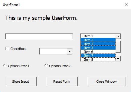 Excel Select Multiple Items In Userform With Listbox And Connect To Images