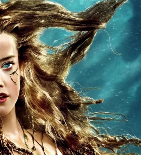 Amber Heard As Mermaid In Pirates Of The Caribbean Stable Diffusion