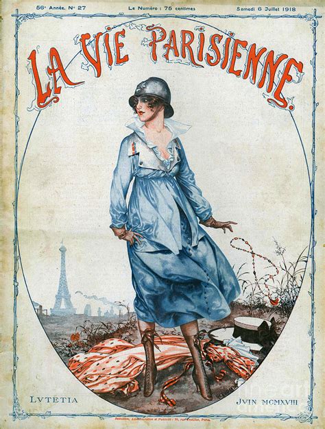 la vie parisienne 1918 1910s france cc drawing by the advertising