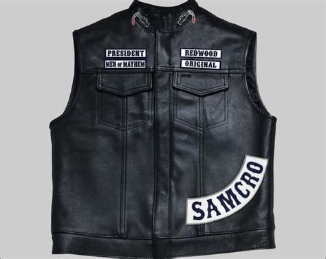 Jax Teller Sons Of Anarchy Handmade Leather Waistcoat Biker Sleeveless